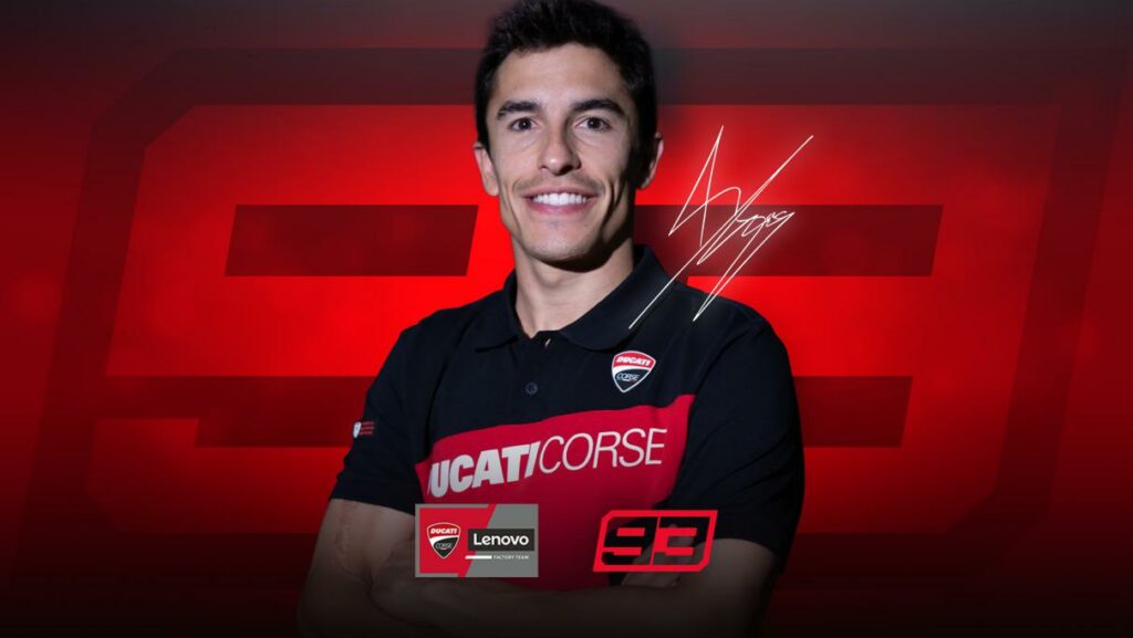 A Ducati confirmou oficialmente Marc Márquez para 2025 e 2026.